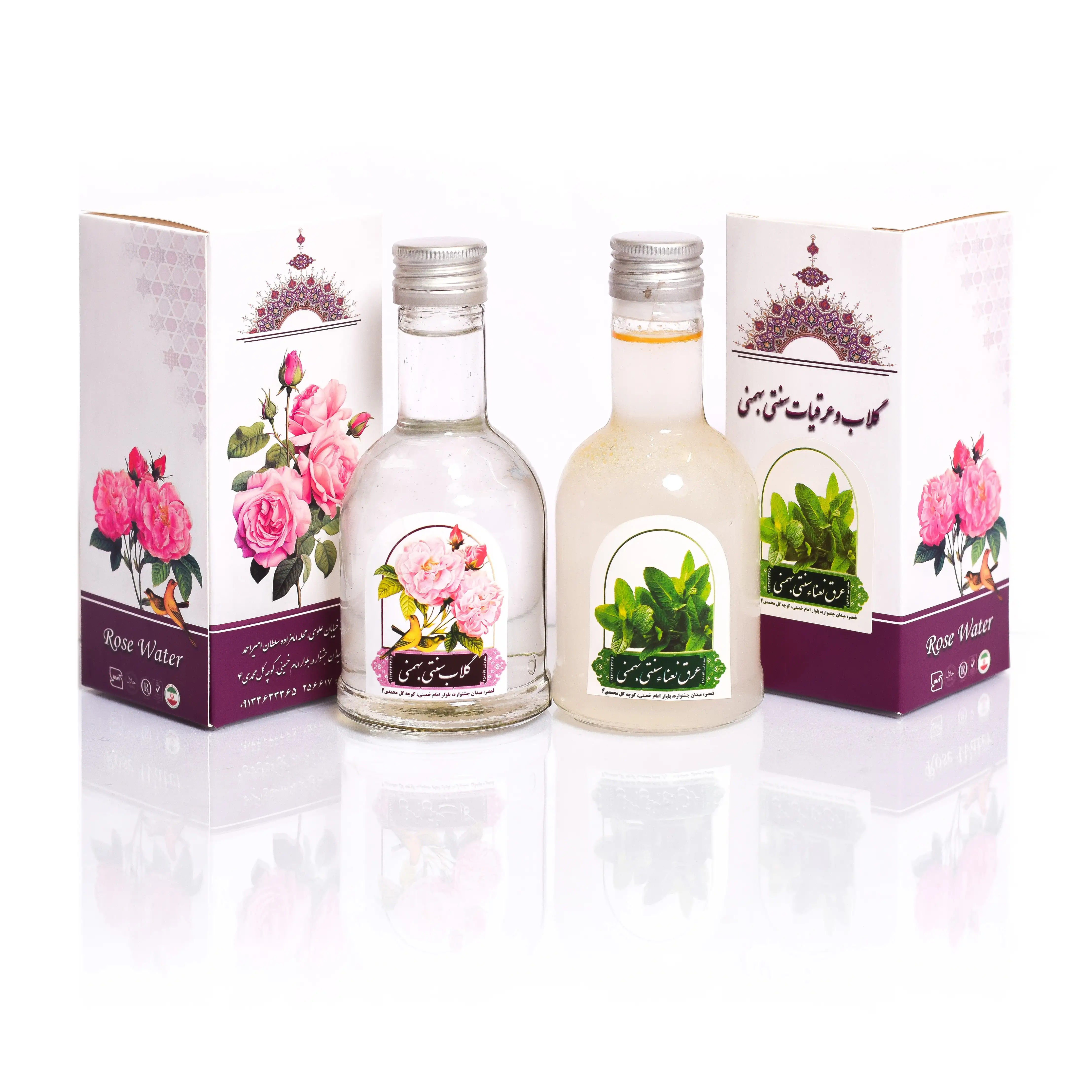 گلاب ممتاز+عرق نعنا بهمنی